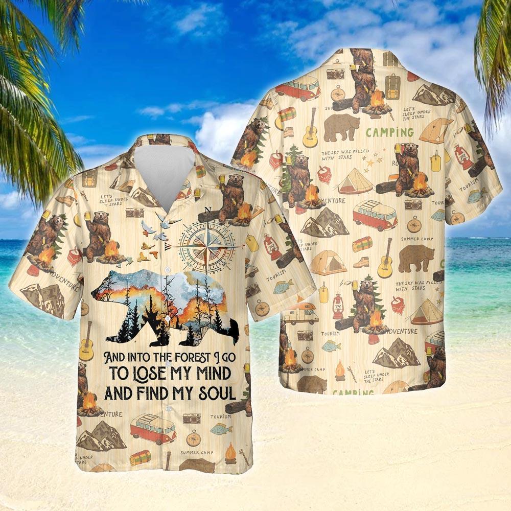 And Into The Forest I Go Camping Hawaiian Shirt Thh3165Hw