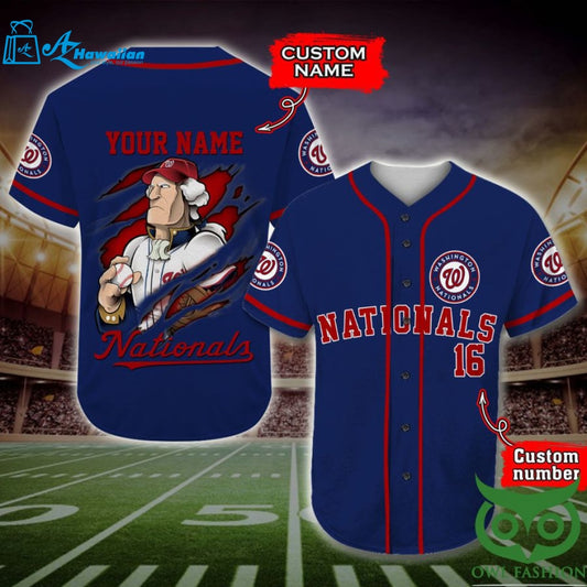 Washington Nationals Baseball Jersey Personalized Gift, Custom Name Number