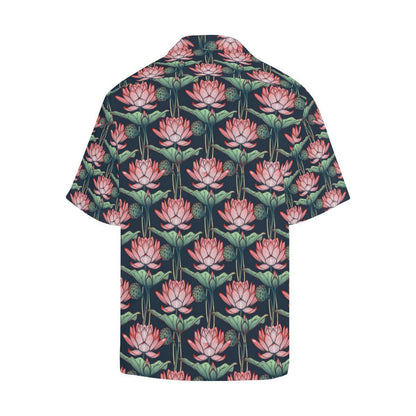 Water Lily Pattern Print Design Wl Hawaiian Shirt