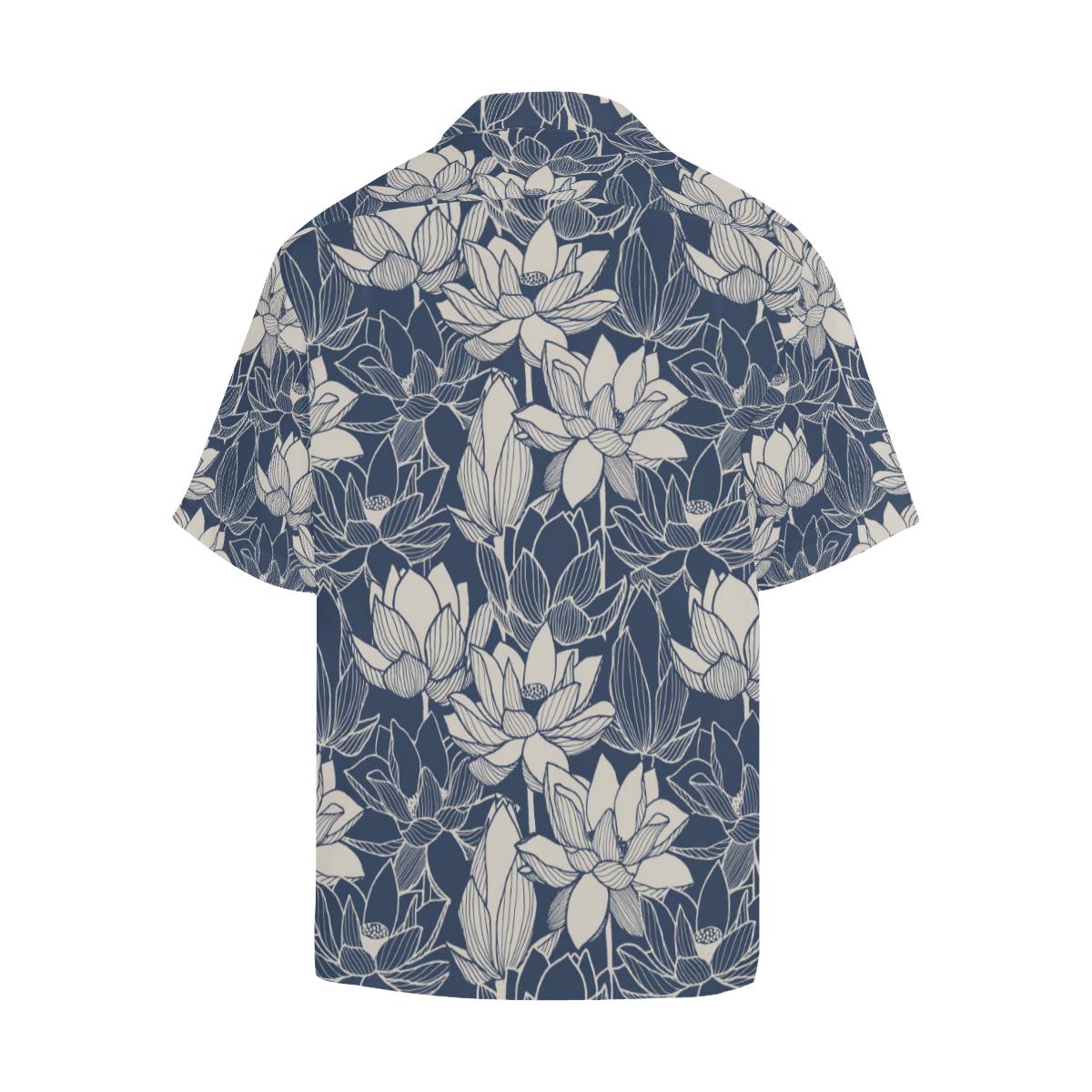 Water Lily Pattern Print Design Wl Hawaiian Shirt