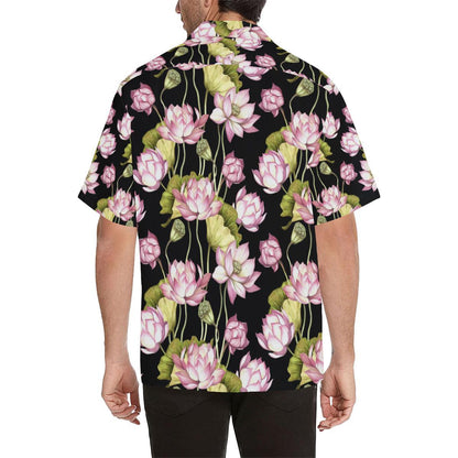 Water Lily Pattern Print Design Wl Hawaiian Shirt