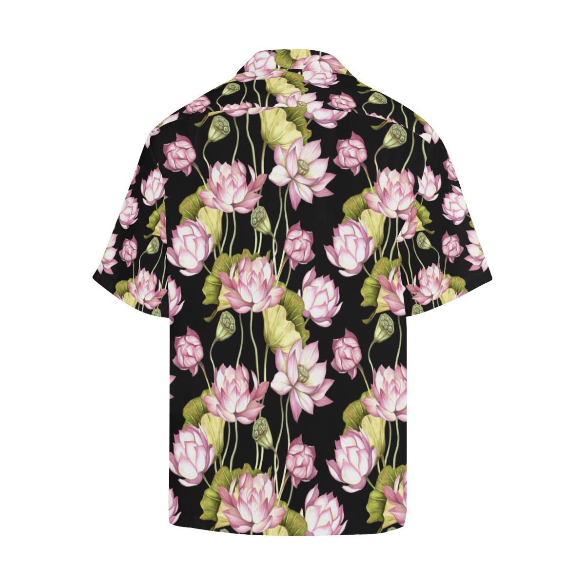 Water Lily Pattern Print Design Wl Hawaiian Shirt