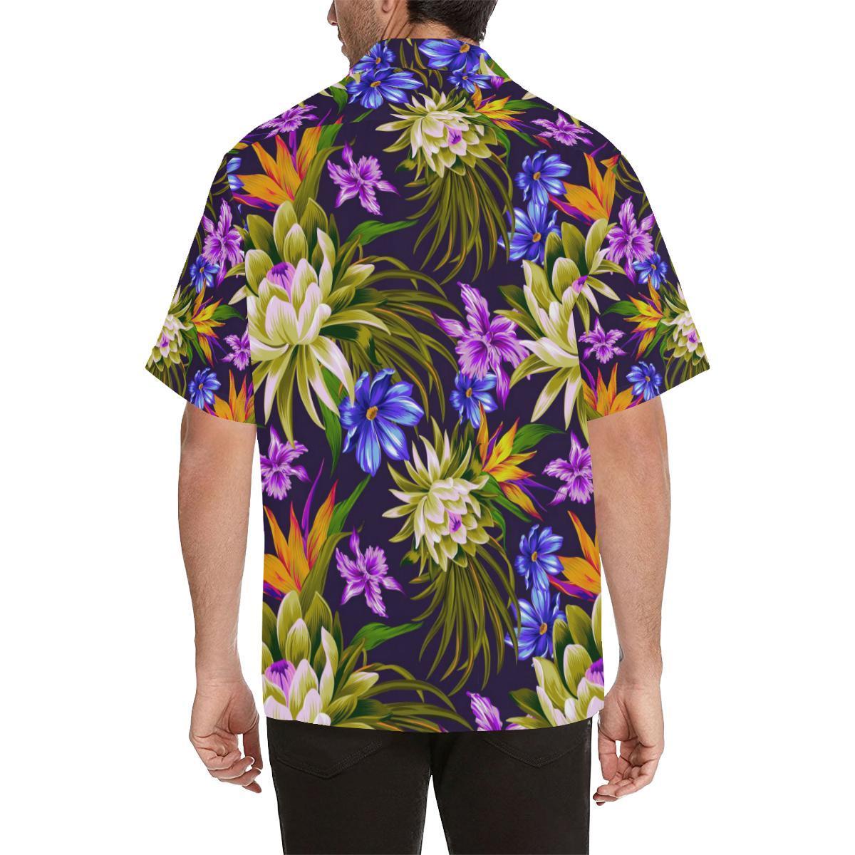 Water Lily Pattern Print Design Wl Hawaiian Shirt