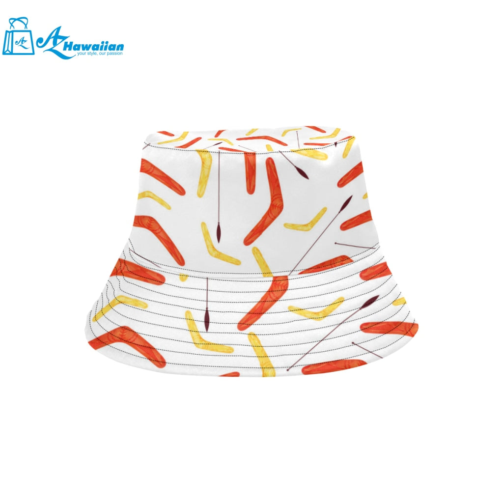 Waterclor boomerang Australian aboriginal ornament Unisex Bucket Hat