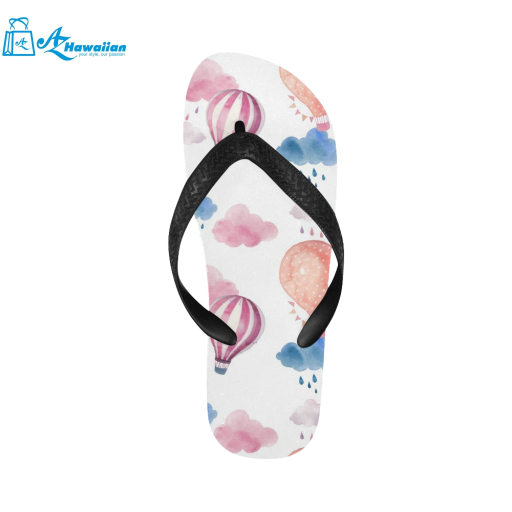 Watercolor air balloon cloud pattern Unisex Flip Flops