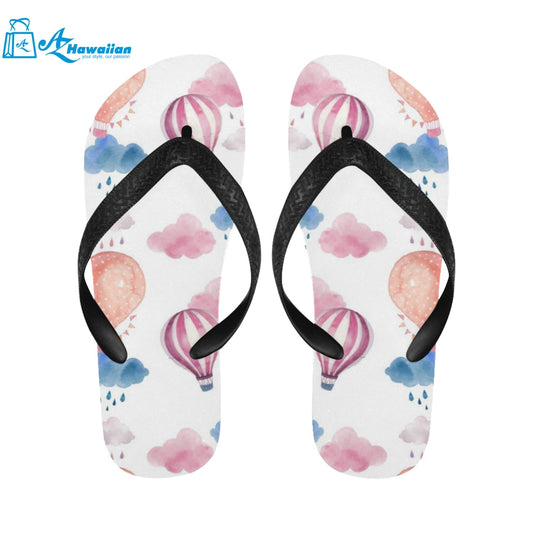 Watercolor air balloon cloud pattern Unisex Flip Flops