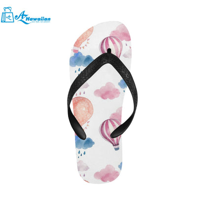 Watercolor air balloon cloud pattern Unisex Flip Flops