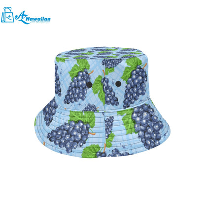 Watercolor grape pattern Unisex Bucket Hat