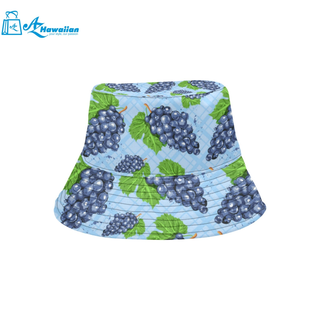 Watercolor grape pattern Unisex Bucket Hat