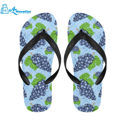 Watercolor grape pattern Unisex Flip Flops