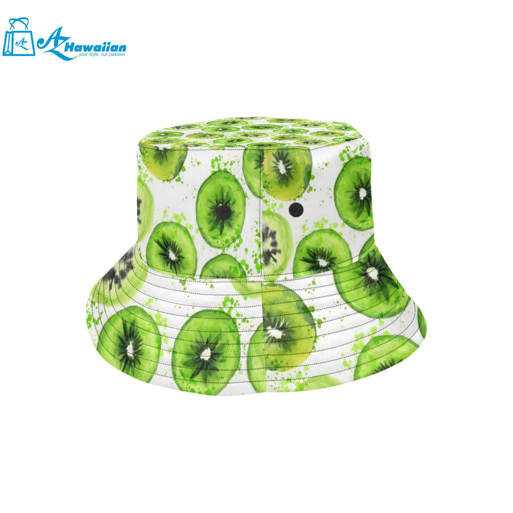 Watercolor kiwi pattern Unisex Bucket Hat