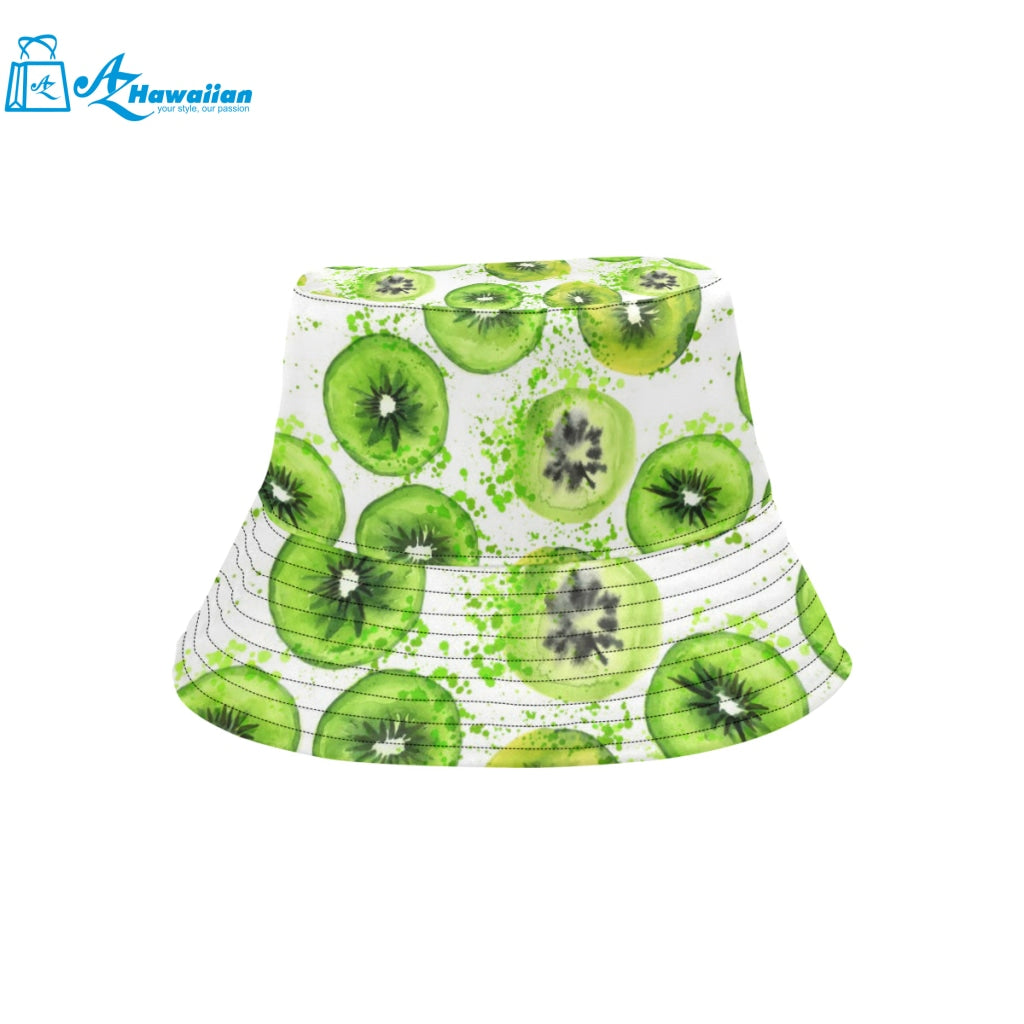 Watercolor kiwi pattern Unisex Bucket Hat