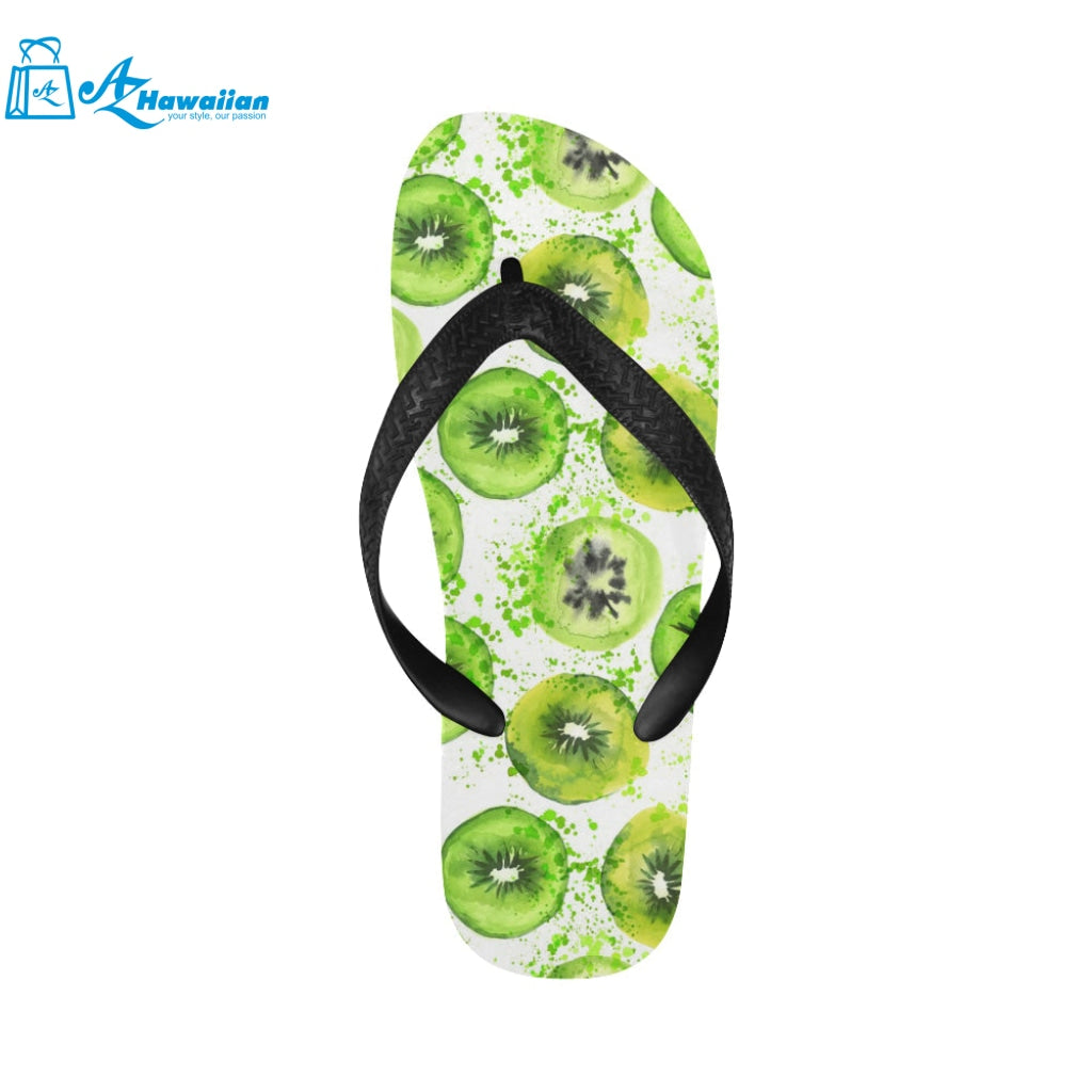 Watercolor kiwi pattern Unisex Flip Flops