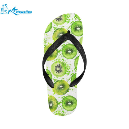 Watercolor kiwi pattern Unisex Flip Flops