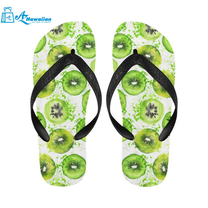 Watercolor kiwi pattern Unisex Flip Flops