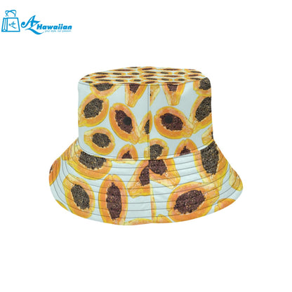 Watercolor papaya pattern Unisex Bucket Hat