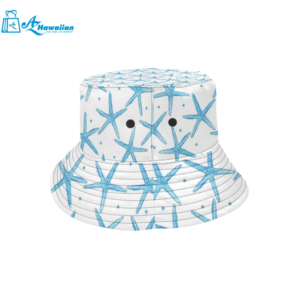 Watercolor starfish pattern Unisex Bucket Hat