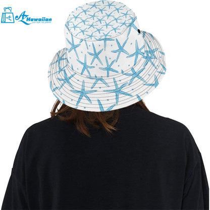 Watercolor starfish pattern Unisex Bucket Hat