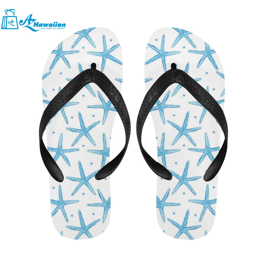 Watercolor starfish pattern Unisex Flip Flops