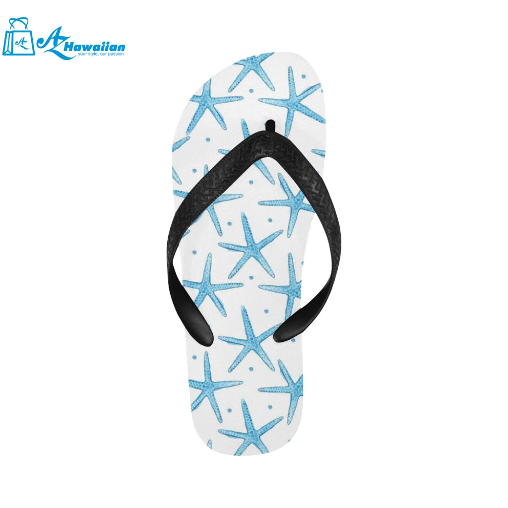 Watercolor starfish pattern Unisex Flip Flops