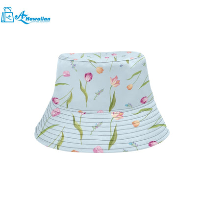 Watercolor Tulips pattern Unisex Bucket Hat