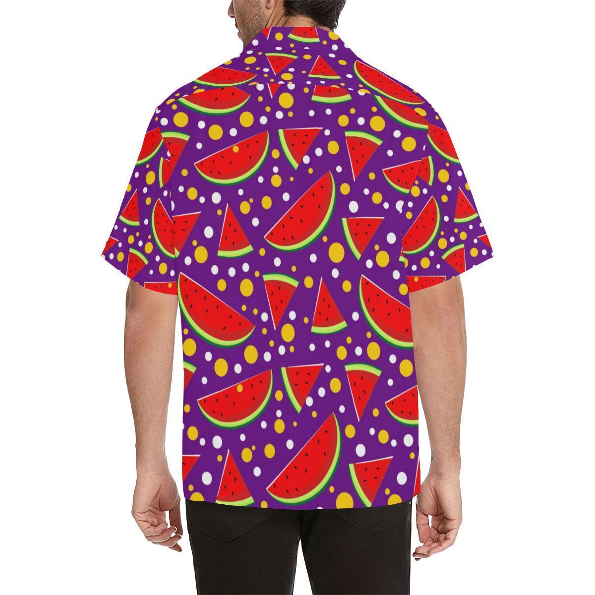 Watermelon Pattern Print Design Wm0 Hawaiian Shirt