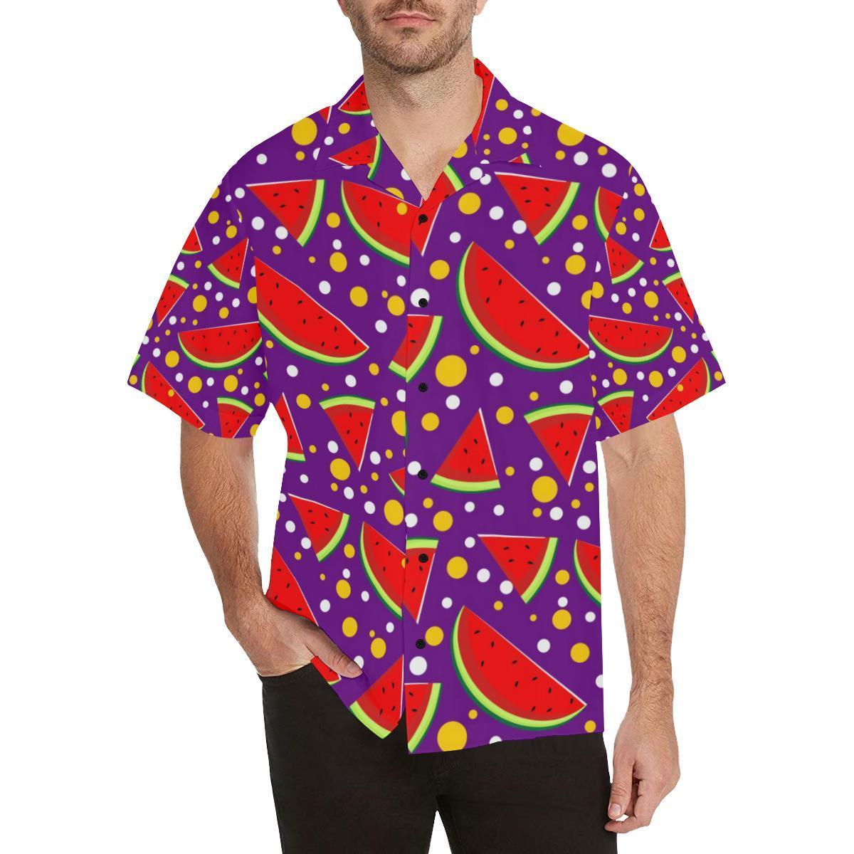 Watermelon Pattern Print Design Wm0 Hawaiian Shirt