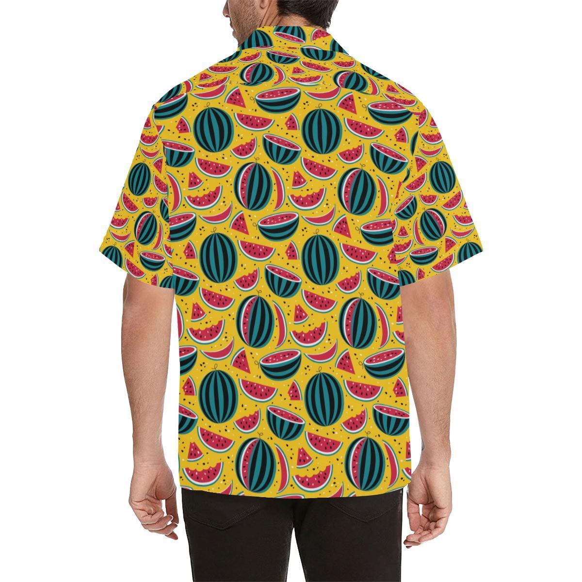 Watermelon Pattern Print Design Wm Hawaiian Shirt