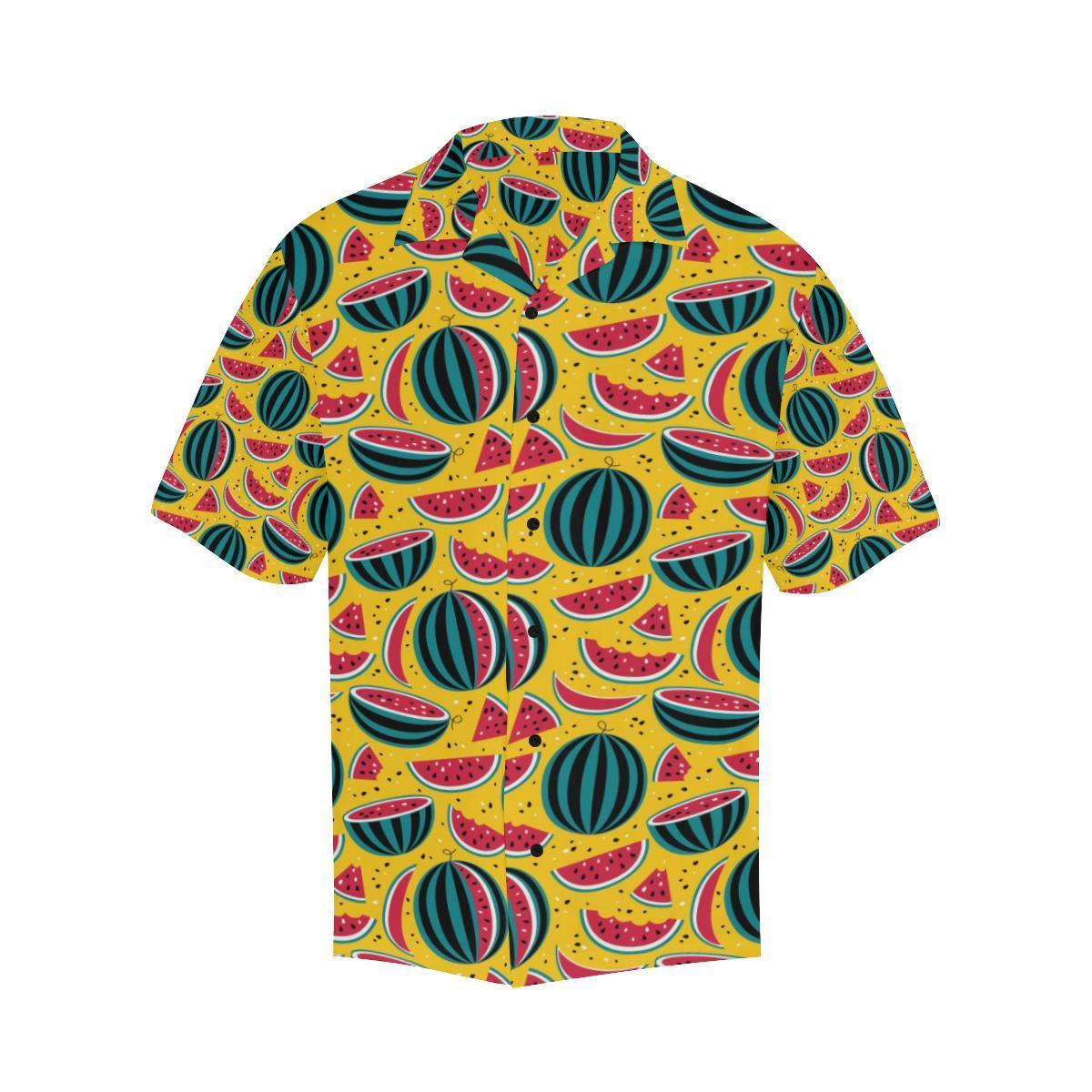 Watermelon Pattern Print Design Wm Hawaiian Shirt