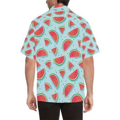 Watermelon Pattern Print Design Wm Hawaiian Shirt