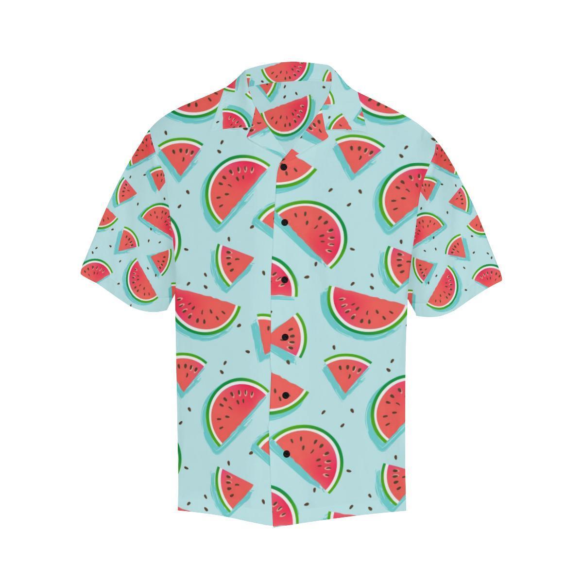 Watermelon Pattern Print Design Wm Hawaiian Shirt