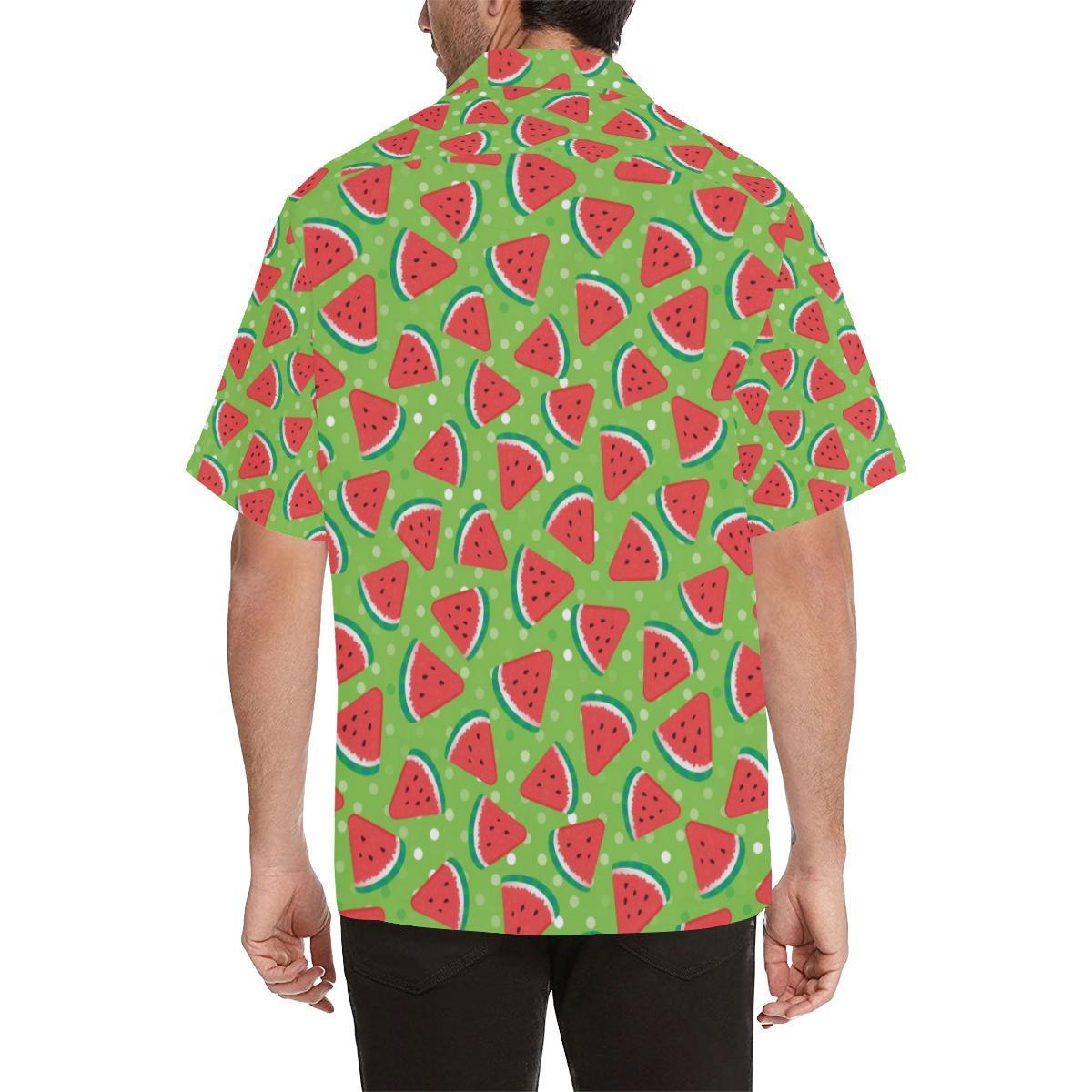 Watermelon Pattern Print Design Wm Hawaiian Shirt