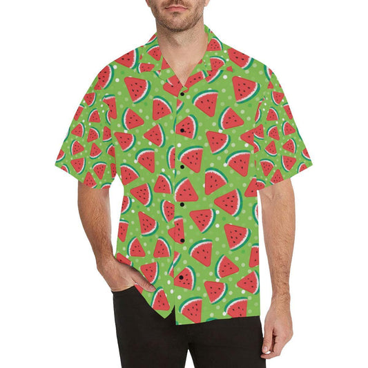 Watermelon Pattern Print Design Wm Hawaiian Shirt