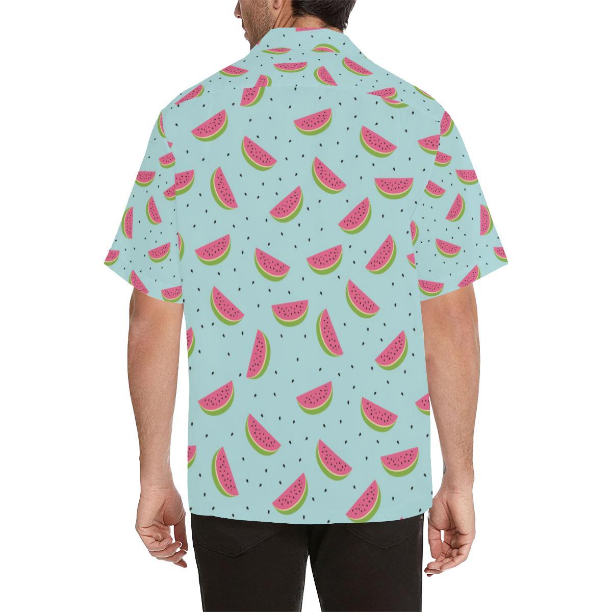 Watermelon Pattern Print Design Wm Hawaiian Shirt