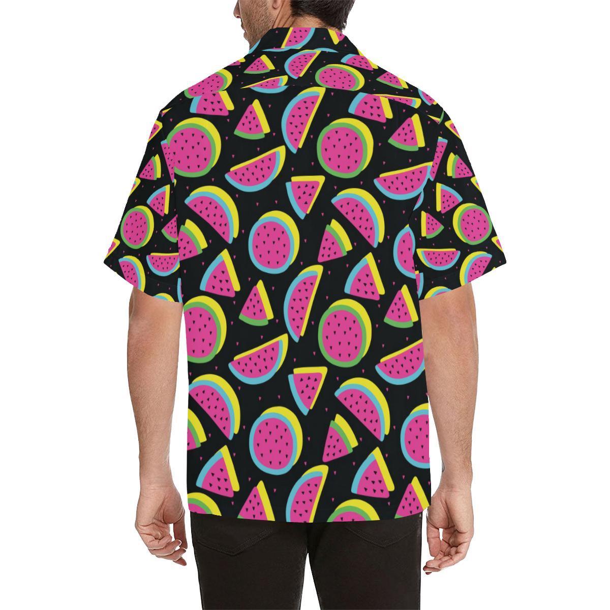 Watermelon Pattern Print Design Wm Hawaiian Shirt