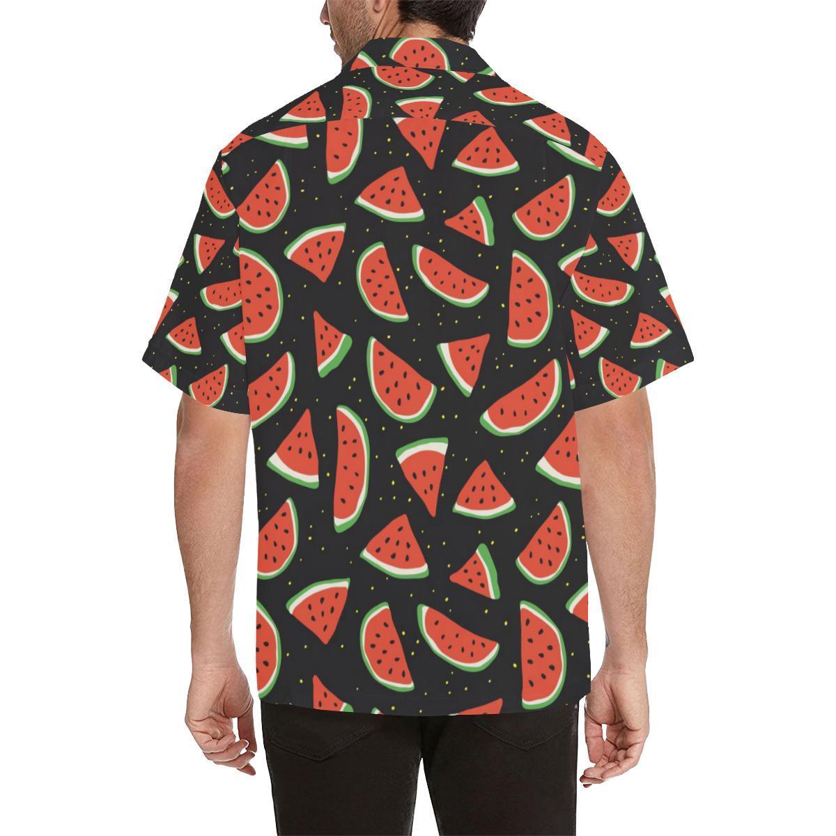 Watermelon Pattern Print Design Wm Hawaiian Shirt