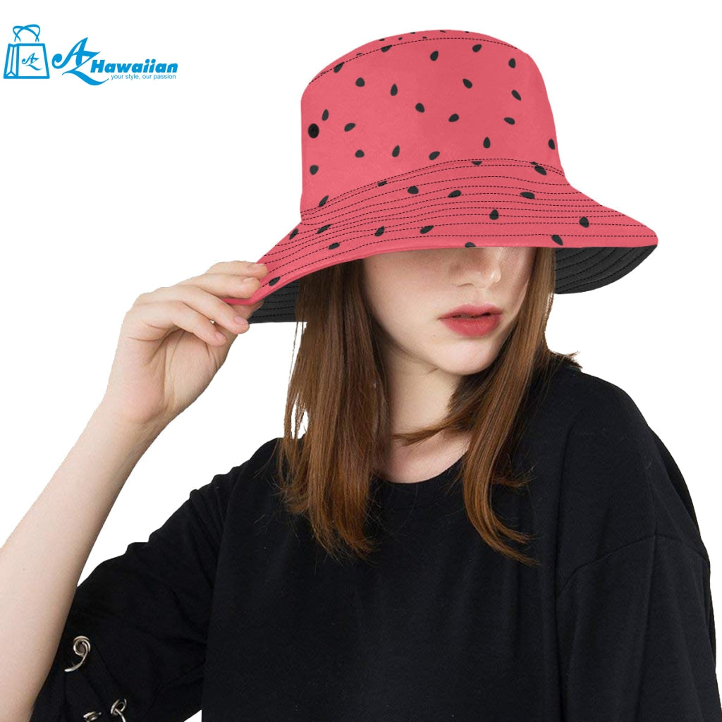 watermelon texture background Unisex Bucket Hat