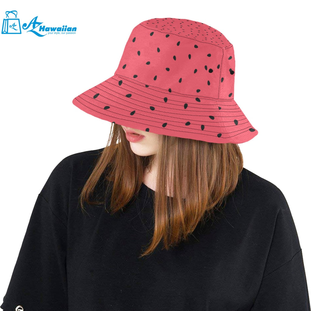 watermelon texture background Unisex Bucket Hat