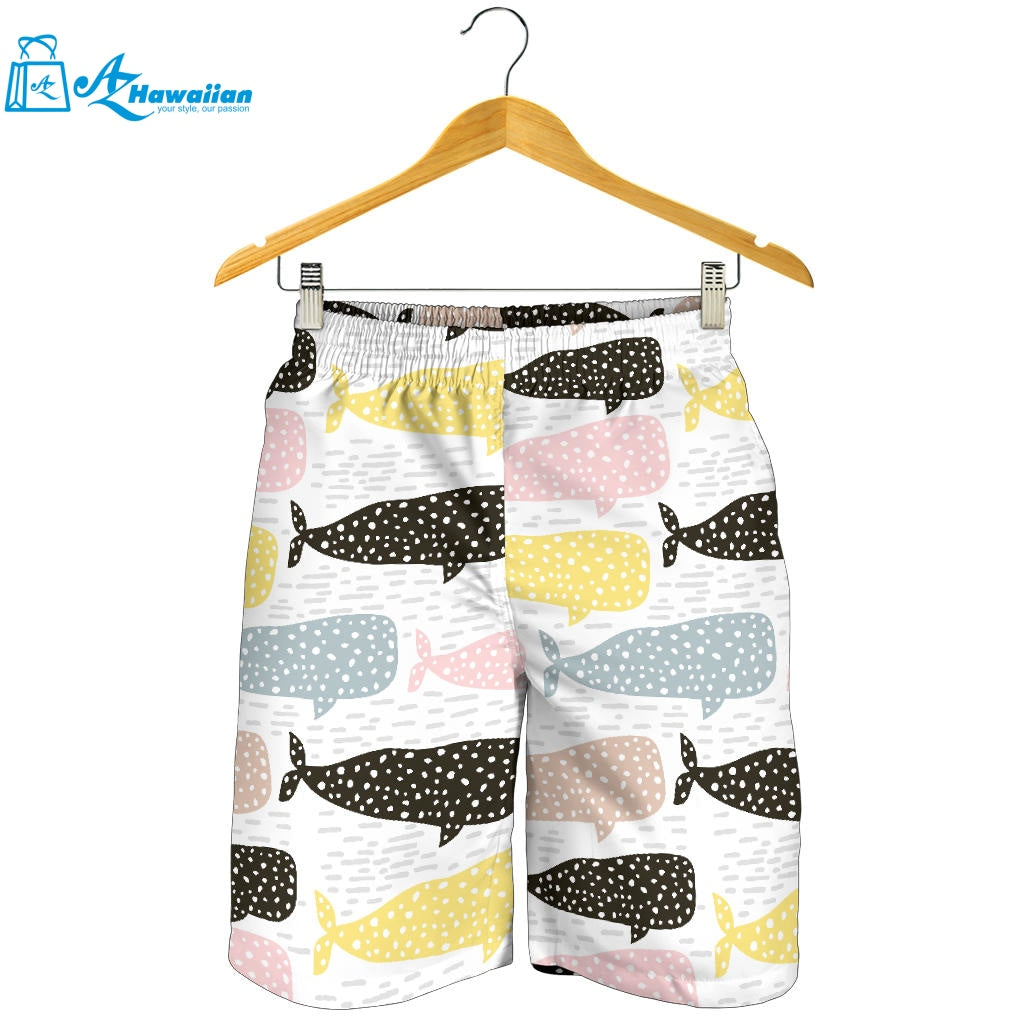 Whale Dot Pattern Men Shorts