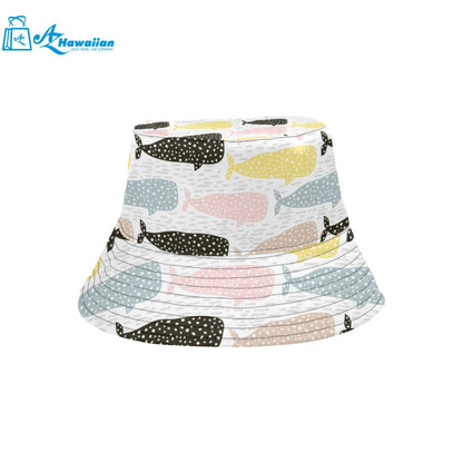 Whale dot pattern Unisex Bucket Hat