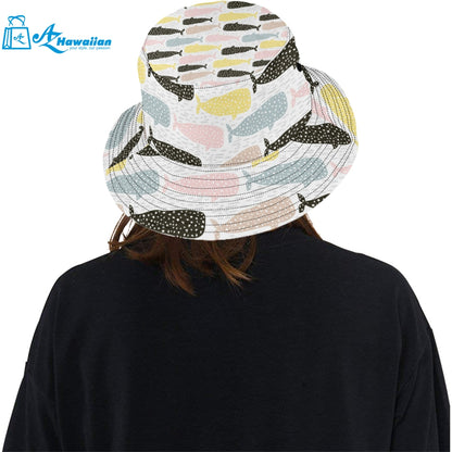 Whale dot pattern Unisex Bucket Hat