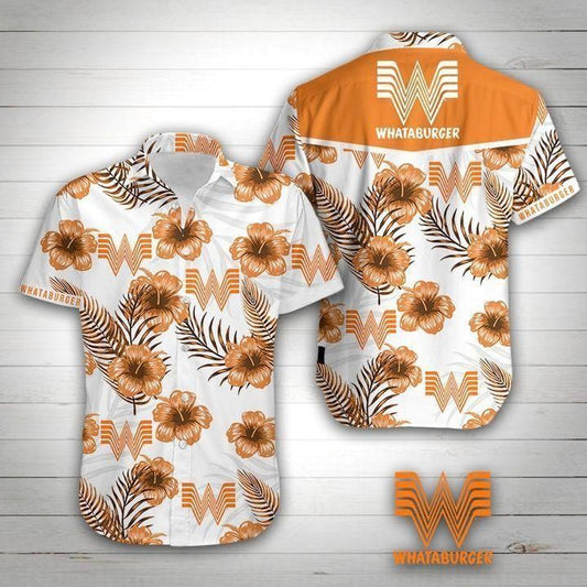 Whataburger Hawaiian Graphic Print Short Sleeve 