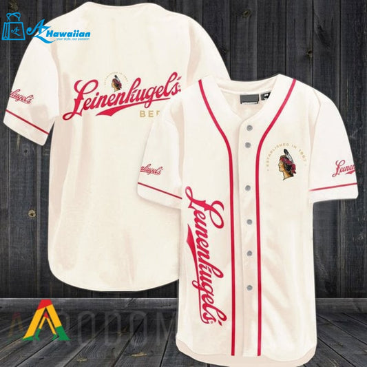 Wheat Leinenkugel Beer Baseball Jersey