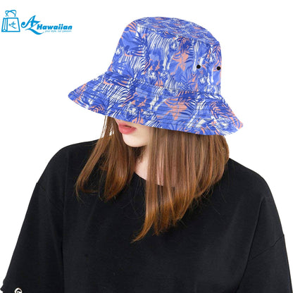 white bengal tigers pattern Unisex Bucket Hat