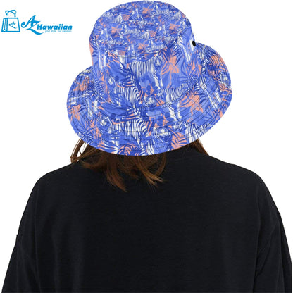 white bengal tigers pattern Unisex Bucket Hat