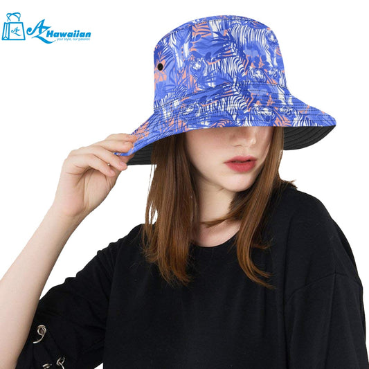 white bengal tigers pattern Unisex Bucket Hat