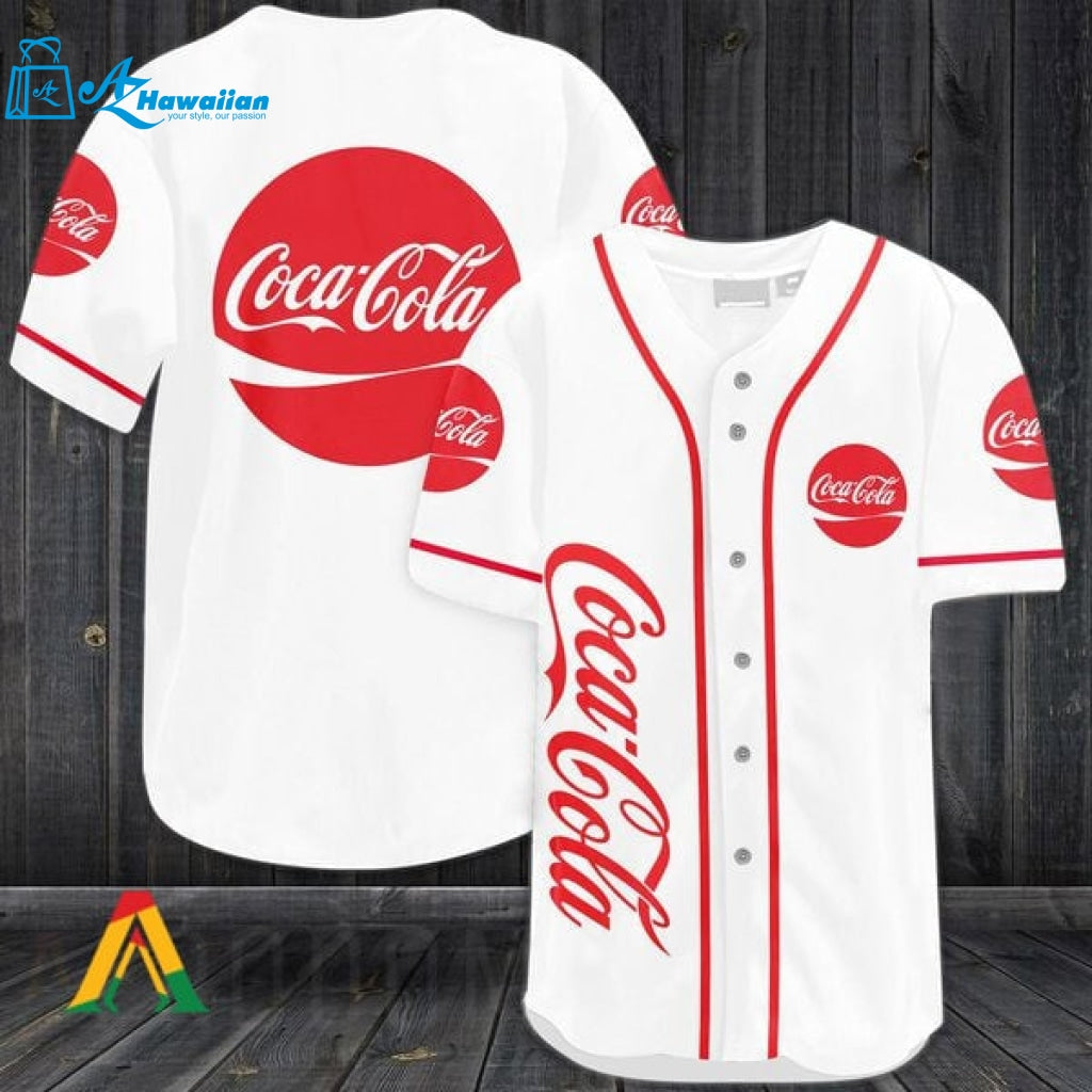 White Coca-Cola Baseball Jersey