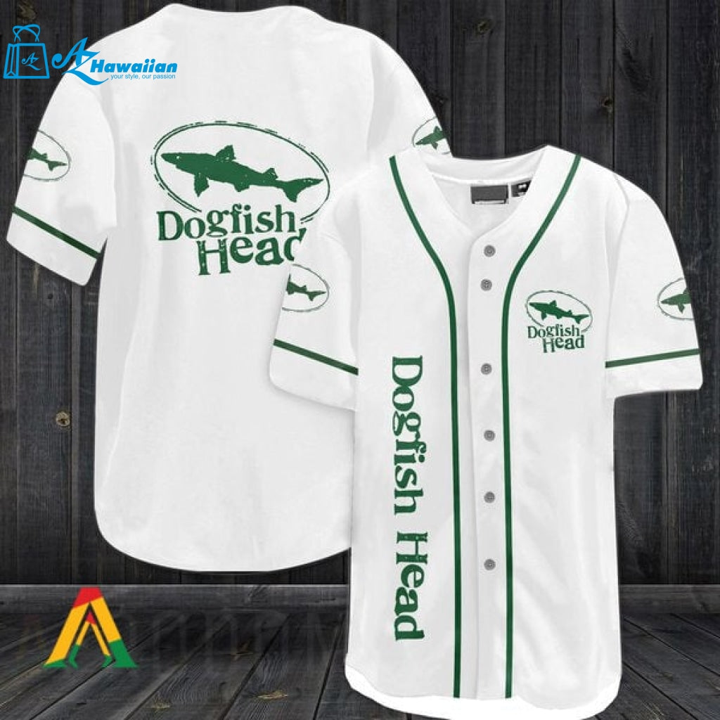 White Dogfish Head Baseball Jersey