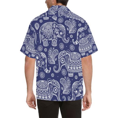 White Elephant Mandala Hawaiian Shirt