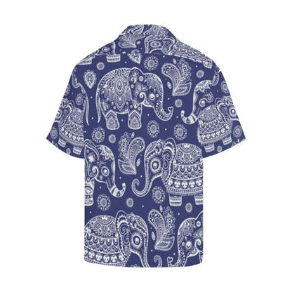 White Elephant Mandala Hawaiian Shirt